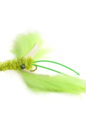 Expédié Aujourd'hui Crayfish Zonker chartreuse size #6