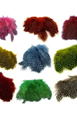 Jusqu'à Épuisement Des Stocks Strung Guinea Feathers - Red #310