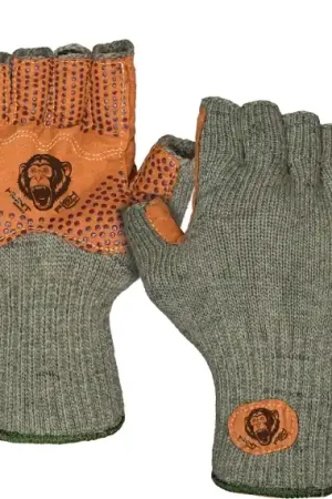 Fish Monkey Wooly Gloves Olive - S/M Populaire