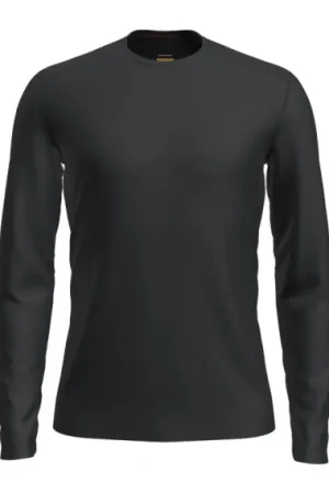 Solde Icebreaker Mens 200 Oasis LS Crewe Black - XXL