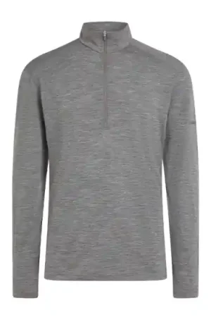 Icebreaker Mens 200 Oasis LS Half Zip Gritstone - L Retour Gratuit