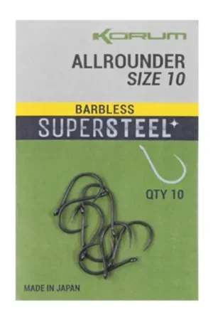 Korum Allrounder Barbless - 12 Livraison Express