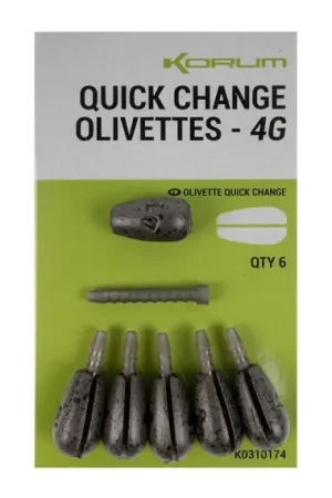 Prix Choc Korum Quick Change Olivettes - 6g