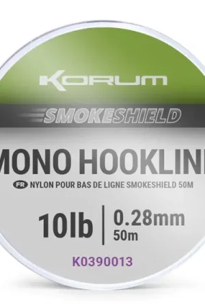 Korum Smokeshield Mono Hooklink - 0,23mm Haute Qualité