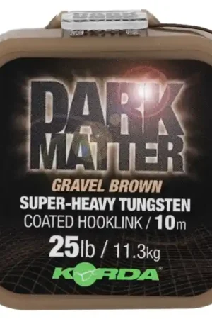 Korda Dark Matter Tungsten Coated Braid Brown 25lb 10m Promotion