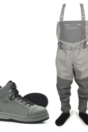 Nouvel Arrivage Vision Koski Grey & Koski Green 2.0 Felt Sole Wading Kit
