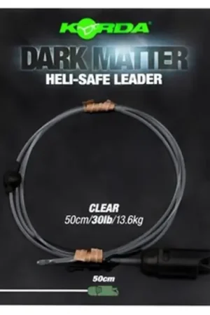 Korda Dark Matter Leader Heli Safe Weed 40lb 1m Must-Have