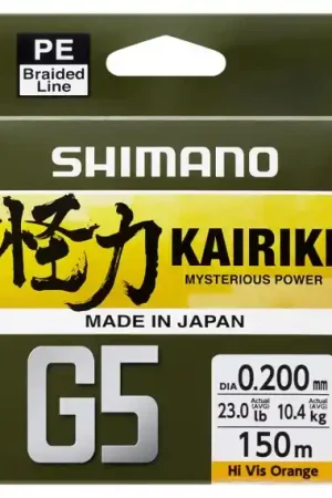 Remise Shimano Line Kairiki G5 150m Orange - 0.15mm 5.5kg