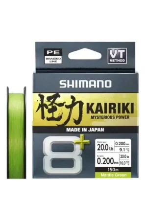 Remise Shimano Kairiki 8+ 150m Green - 0.16mm