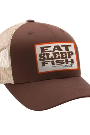 Loop Eat Sleep Fish Cap - Brown/Khaki Réduction
