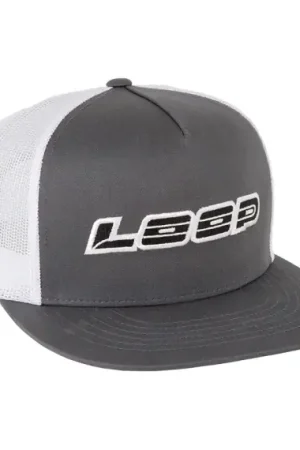Loop Logo Meshback Flat Cap - Grey/White Prix Promo