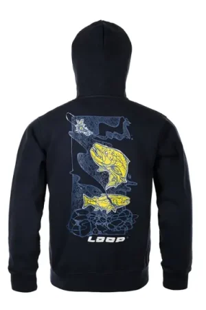 Loop M's Logo Hoodie Atlantic Salmon Navy - XL Solde