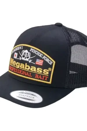 Promotion Saisonnière Megabass Cap Psychic Trucker Black/Black