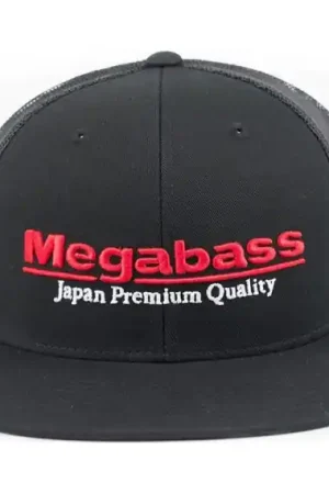 Megabass Trucker Hat Black/Red Quantité Limitée