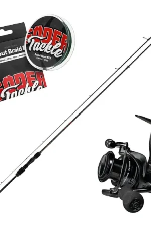 Bon Marché Mikado Bixlite Jigger Spin 213cm 7' 5-20g Pitch Black Combo