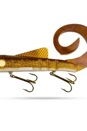 Quantité Limitée Musky Innovations Bull Dawg Regular 9''/23cm, 127g - UV Reflex Sunrise