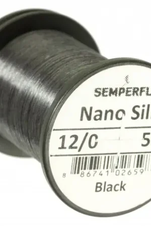 Semperfli Nano Silk 12/0 50D - White Commander Maintenant