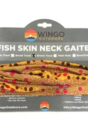 Certifié Wingo Fish Skin Neck Gaiter Brown Trout