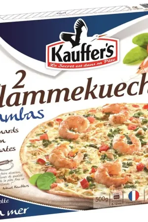 2 TARTES FLAMBEES AUX GAMBAS 500GR Promotion