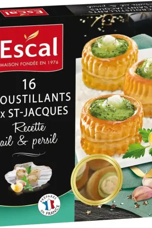 16 MINI FEUILLETES ST JACQUES 170GR Marque