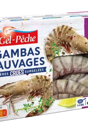 Usine Directe CREVETTES SAUVAGES CRUES 20/24 PIECES 400GR