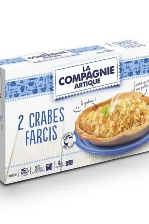 2 CRABES FARCIS 2*125 GR COMPAGNIE ARTIQUE Prix Réduit
