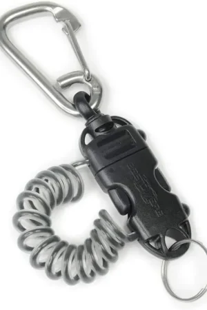 Vente Directe Dragonne de plongée avec bloqueur et mouqueton inox 70 mm STRONG ROCCIA BESTDIVERS