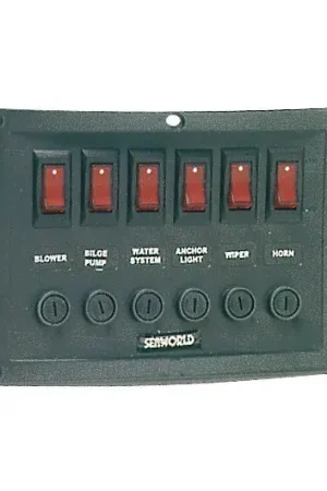 Tableau électrique horizontal 6 interrupteurs Affaire À Saisir