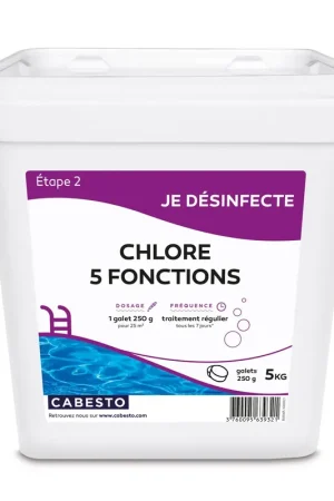 Remise CHLORE 5 FONCTIONS 5KG