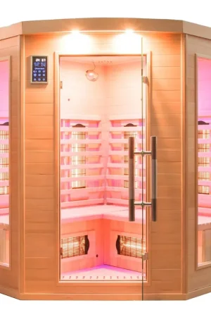 SAUNA INFRAROUGE APOLLON QUARTZ 3/4 PLACES ANGULAIRE Meilleure Vente