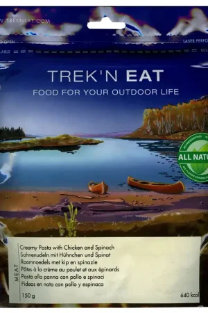 Poulet à la crême. pâtes et épinards - TREK'N EAT Nouvel Arrivage