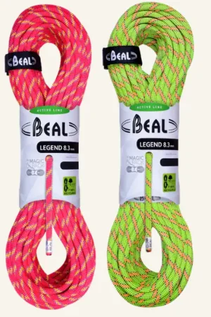 Bon Marché 2 x 50m Corde Escalade Legend 8.3mm - BEAL