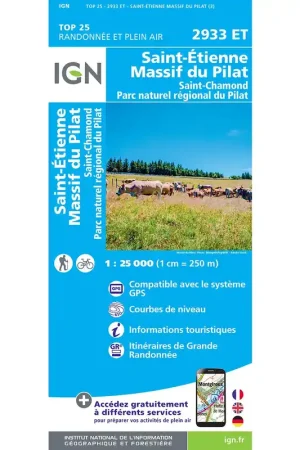 Usine Directe Carte Top 25 - 2933ET Massif Du Pilat
