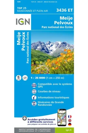 Carte Top 25 - 3436ET Meije Pelvoux. P.Ecrins Meilleur Prix