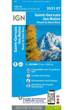 Carte Top 25 - 3531ET St-Gervais-Les-Bains Acheter En Ligne
