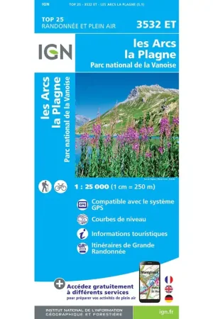 Carte Top 25 - 3532ET Les Arcs- La-Plagne Offre Spéciale