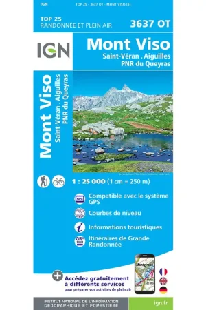 Carte Top 25 - 3637OT Mont Viso Prix Réduit