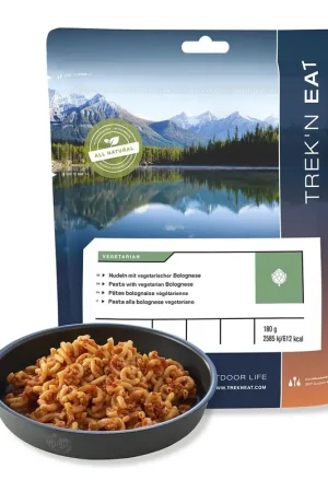 Pâtes bolognaises végétariennes - TREK'N EAT Usine Directe