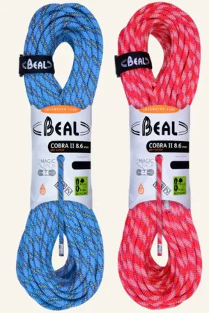 Corde d'escalade Cobra II Unicore DRY COVER Ø 8.6 mm 50 m BEAL Prix Bas