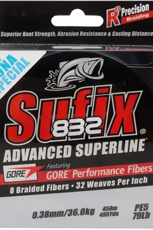 Produit De Marque Tresse 832 Advanced Superline spécial Thon 450M SUFIX