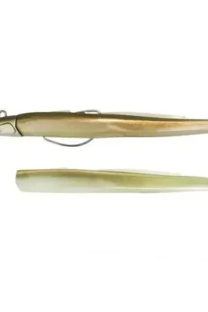 Super Prix Kit Leurre Souple+CORPS Shallow BLACK EEL 150 10G OR FIIISH