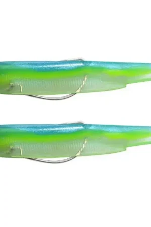 Kit Leurre Search Souple Armé Black Minnow 120 +Tête Plombée 18G FIIISH Meilleure Vente