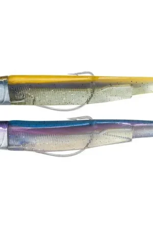 Commande En Gros Kit Leurre Off Shore Souple Armé Black Minnow 120 +Tête Plombée FIIISH