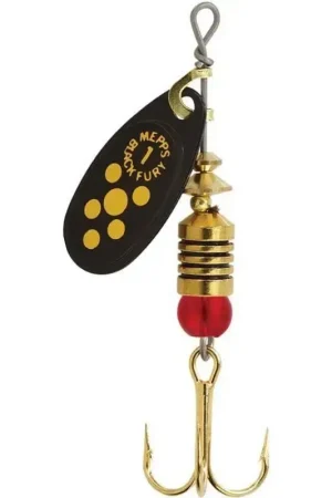 Acheter Direct Cuiller Black Fury Chartreuse noir points jaune MEPPS