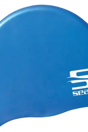 Bonnet de bain silicone junior bleu SEAC SUB Bon Marché