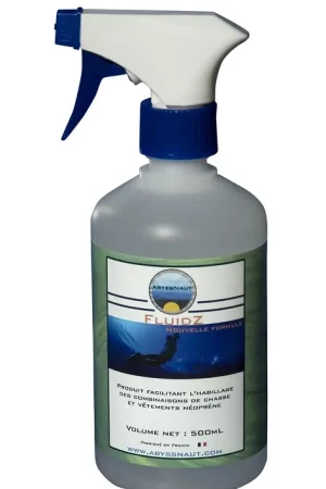 Lubrifiant combinaisons de plongée facilitateur d'habillage FLUID Z spray 500 ml ABYSSNAUT Soldes
