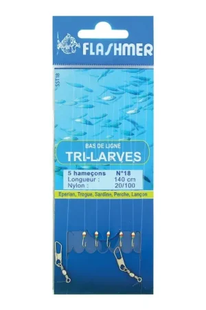 BAS DE LIGNE FLASHMER TRI-LARVES Nouvelle Collection