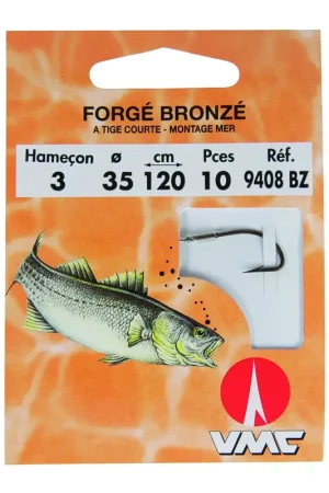 Super Prix HAMEÇONS MONTÉS VMC FORGÉ BRONZÉ TIGE COURTE 9408BZ