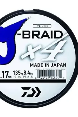 Livraison Express TRESSE DAIWA J-BRAID X4 300M MULTICOLORE