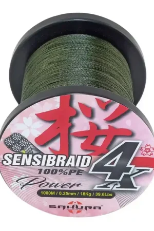 TRESSE SAKURA SENSIBRAID 8X 150M CHARTREUSE Offre Exclusive